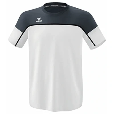 Afbeelding van CHANGE by erima T shirt wit/slate grey/zwart / XL