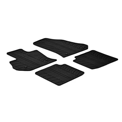 Afbeelding van Gledring Rubbermatten passend voor Fiat 500L 9/2012 6/2017 (T profiel 4 delig + montageclips)