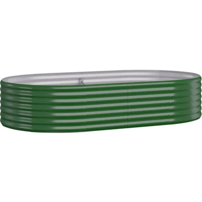 Afbeelding van Plantenbak 175x100x36 cm gepoedercoat staal groen