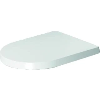 Afbeelding van Duravit ME by Starck WC zitting 43.8x37.4x5.1cm compact met softclose quickrelease Kunststof wit Glanzend
