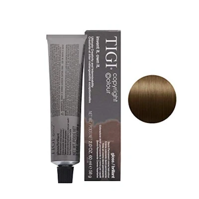 Afbeelding van Tigi Copyright Colour Gloss Demi permanent Creme Emulsion Haarverf 5/0 Light Natural Brown