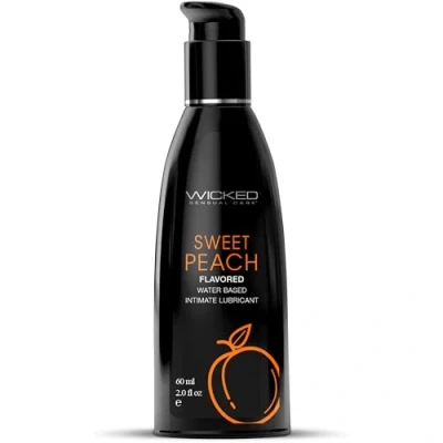 Afbeelding van Wicked Aqua glijmiddel perzik smaak 60 ml 60ml