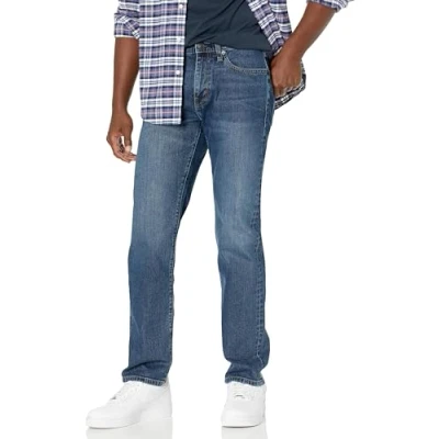Afbeelding van Amazon Essentials Heren straight fit jeans, vintage wassing, 34W x 34L