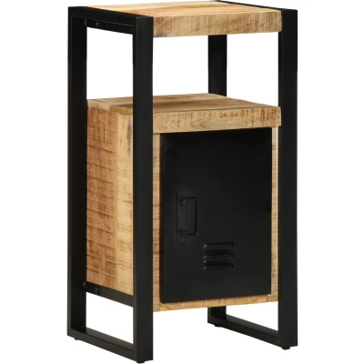 Afbeelding van vidaXL Badkamer kast 40x35x75 cm van Massief Hout Ruw Mango