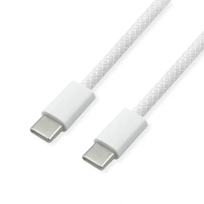 Afbeelding van VALUE USB 2.0 kabel, type C C, ST/ST, 60W, wit, 1 m