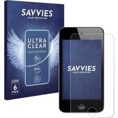 Afbeelding van Savvies Screenprotector voor Apple iPod Touch (4. Gen.) Folie Beschermfolie transparant (6 Stuks)