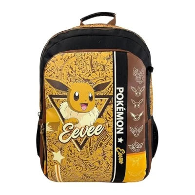 Afbeelding van Pokémon RUGZAK Eevee 3 vakken Premium Quality 43cm GROTE
