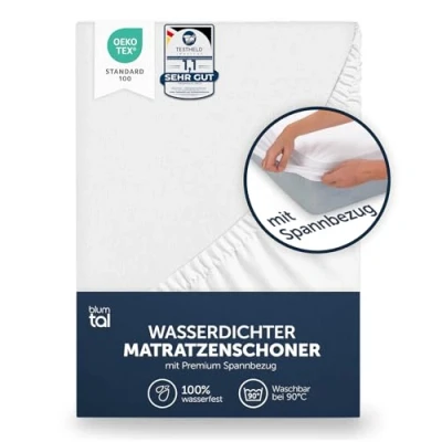 Afbeelding van Blumtal waterdichte matrasbeschermer Oeko Tex gecertificeerd ademend topmatras 80x200cm