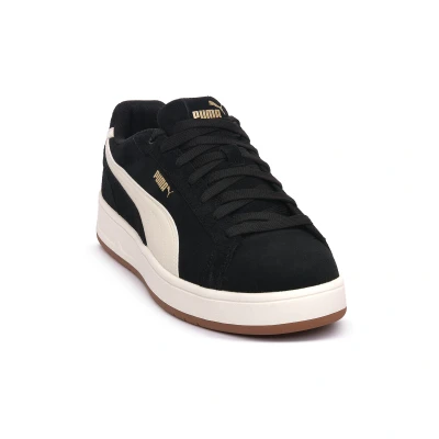 Afbeelding van Court Classic Suede sneakers uniseks, Zwart/Grijs/Goud, Maat 42 PUMA