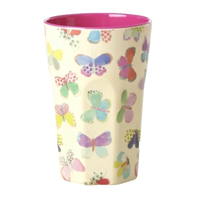 Afbeelding van Rice Melamine Beker Butterfly Large
