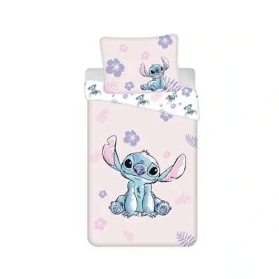 Afbeelding van My sweety pop Kinderbeddengoed Lilo&amp;Stitch Stitch 2 delig Kind Dekbedovertrek Omkeerbaar 140 x 200 Kussensloop 70 90 cm Beddengoed Katoen Roze Meisje