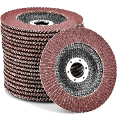 Afbeelding van HATANSE 10 stuks lamellenschijven Ø 125 mm x 22 korrel 60 schuurschijven schuurmopschijven voor haakse slijper polijstmachine