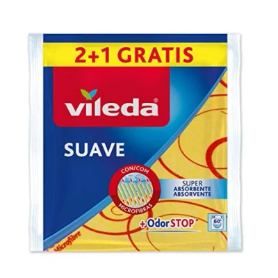 Afbeelding van Vileda zachte multifunctionele doek met 30% microvezel 2 stuks + 1 stuk gratis