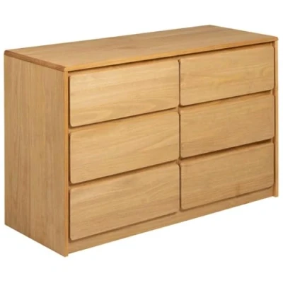 Afbeelding van vidaXL Ladekast SAUDA 111x43x73,5 cm massief grenenhout eikenkleurig