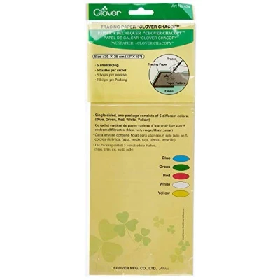 Afbeelding van Clover 434 pauzepapier, 5 vellen 30 x 25 cm, gesorteerd op kleur
