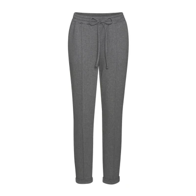 Afbeelding van Vivance Jogger Broek, Dames, Maat: 38, Grau gestreift