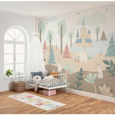 Afbeelding van Komar Kinderbehang Disney Frozen Castle Playground (1 stuk)