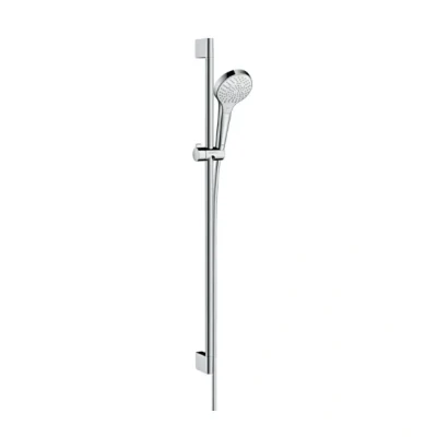 Afbeelding van Hansgrohe croma select s multi ecosmart glijstangset 90 cm wit chroom 26571400