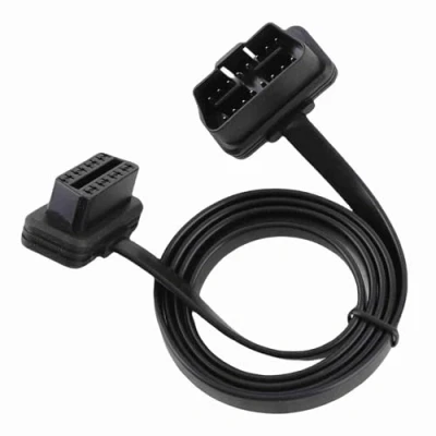 Afbeelding van Keenso Auto OBD2 diagnosekabel, 16 polige stekker naar bus diagnostische adapter verlengkabel draad platte OBDII lintkabel (100 cm)