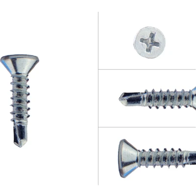 Afbeelding van Zelftappers met boorpunt 3.5 x 16 mm Verzinkt 200 Stuks