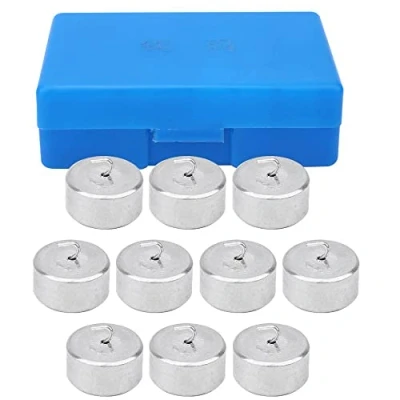 Afbeelding van 10 stuks/set 500g gram precisie kalibratiegewicht set gewicht voor digitale weegschaal, sieradenweegschaal, x 50g