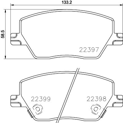 Afbeelding van Brembo Remblokset P 23 170
