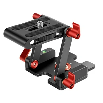 Afbeelding van Neewer Verbeterde Z Flex kantelkop statiefkop met 4 instel /fixeerknoppen snelwisselplaat en waterpas voor statief/DSLR camera&#039;s camcorder belasting tot 6,6 pond