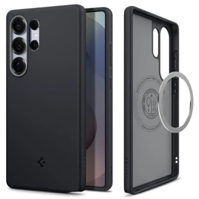 Afbeelding van Spigen NanoPop MagFit Case voor Samsung Galaxy S25 Ultra hoesje, Compatibel met MagSafe Black Sesame