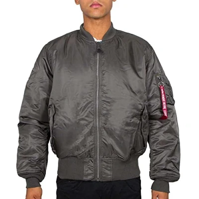 Afbeelding van Alpha Industries MA 1 bomberjack voor heren Rep.Grey