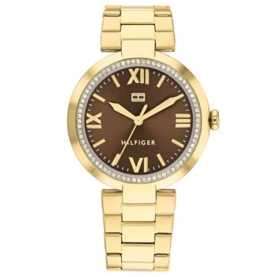 Afbeelding van Tommy Hilfiger Dames TH1782631 Horloge Goudkleurig 34mm in de kleur Goud