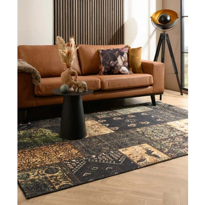 Afbeelding van Patchwork Tapijt/Vloerkleed Fade No.1 Olijfgroen 230x330 Cm