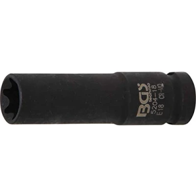 Afbeelding van BGS 5204 18 Kracht dopsleutel E profiel 12,5 mm (1/2&quot;) E18