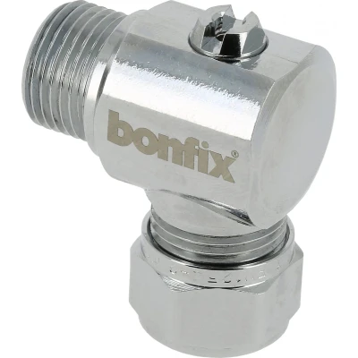 Afbeelding van Bonfix Hoekkogelstopkraan Schroevendraaier bediend 3/8&quot;x15mm
