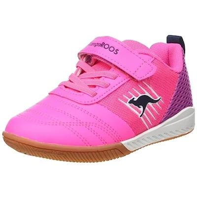 Afbeelding van KangaROOS Super Court EV Uniseks kind Sneaker, Neon Pink Fuchsia 6211, 30 EU