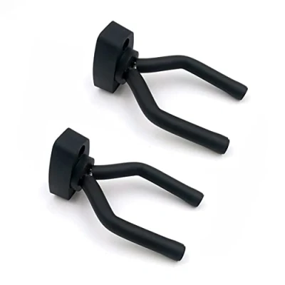 Afbeelding van Alnicov Gitaar muur Mount Hanger, Wall Display, 2 Pack Hangers Haak Houder Stand voor Diverse Bas Viool Ukulele