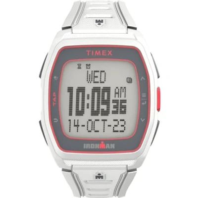 Afbeelding van Timex Unisex Digitaal Quartz Horloge met Siliconen Band TW5M62500, Wit, Modern