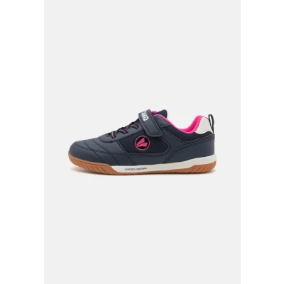 Afbeelding van JAKO Winger Unisex Zaalvoetbalschoenen voor kinderen, Maat: 28, Dark navy/daisy pink Imitatieleer/ textiel