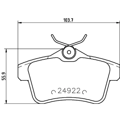 Afbeelding van Remblokkenset, schijfrem HELLA PAGID 8DB 355 014 531