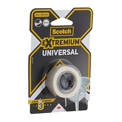 Afbeelding van Scotch ducttape Extremium Universal, ft 19 mm x 3 m, wit