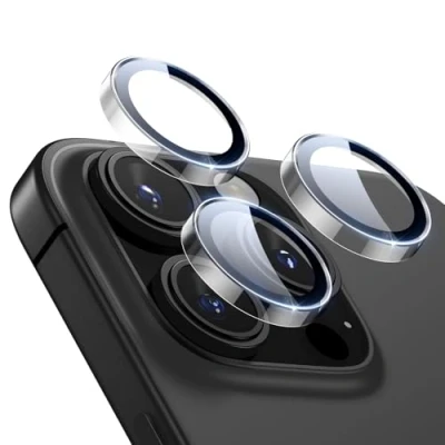 Afbeelding van ESR Cameralensbescherming voor iPhone 16 Pro Max/16 Pro/15 Max/15 Pro/14 Max/14 Pro, robuuste individuele HD bescherming, krasbestendig, ultradun, Armorite serie, 1 stuk, transparant