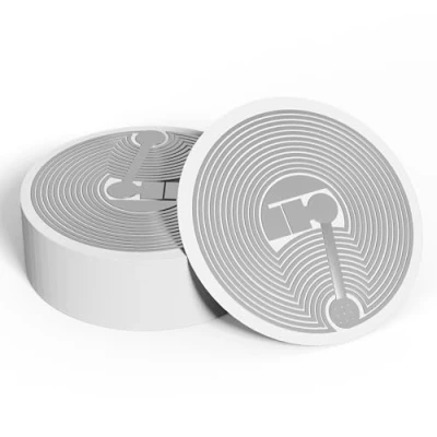 Afbeelding van 30 stuks NFC stickers blanco tagsticker NTAG 215 tags sticker wit, ronde 25 mm (1 inch) iPhone, 504 bytes programmeerbare werken voor alle compatibele smartphones en