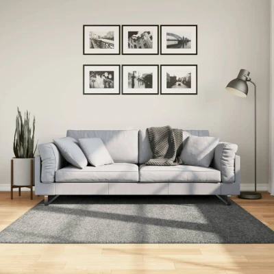 Afbeelding van Vloerkleed shaggy hoogpolig modern 160x160 cm groen