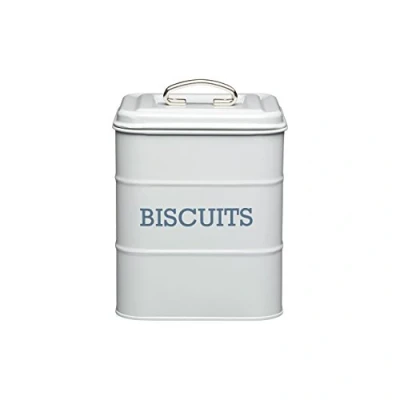 Afbeelding van KitchenCraft Living Nostalgia Koekjestrommel Grijs 14,5 x 19 cm