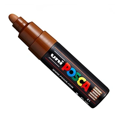 Afbeelding van Uni POSCA PC 7M Paint Marker Art Pennen Grote Bullet Penpunt 4,5 5,5mm 15 Kleuren Nieuw voor 2017 Bruin