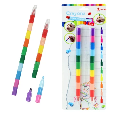 Afbeelding van Toi Toys 10 in 1 Waskrijt Pen, 2st.