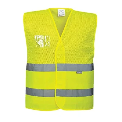Afbeelding van Portwest C494 Hi Vis Helft Meshvest, Normaal, Grootte 4XL/5XL, Geel