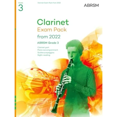 Afbeelding van ABRSM Exam Pieces Clarinet Pack from 2022, Grade 3