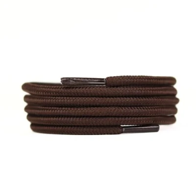 Afbeelding van Slaace ronde schoenveters, 6 mm, 3 maten en 7 kleuren, veters voor Timberland, veters, Caterpillar Lacet, Bruin, 100