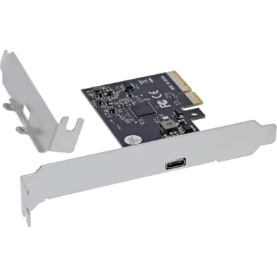 Afbeelding van InLine® interfacekaart, PCIe x4, 1x USB C aansluiting, 3.2 Gen.2x2