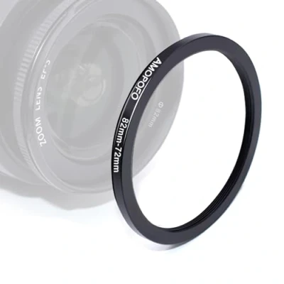 Afbeelding van 82 mm 72 step down ringen filteradapter ring, tot filter adapterring van cameralens met filterschroefdraad naar filterring